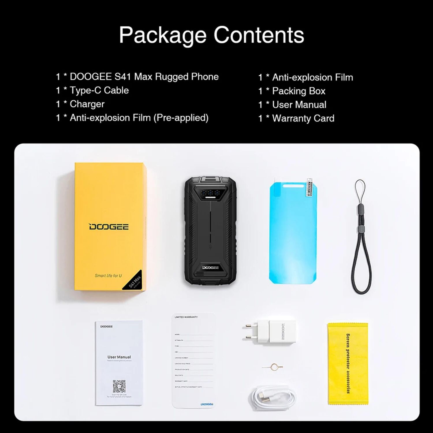 Celular Rugged Doogee S41 Max Resistente A Golpes, Polvo, Humedad Y Agua / Desbloqueo Facial Y Con Huella Dactilar, Nfc, Radio Fm, Naranjo image number 9.0