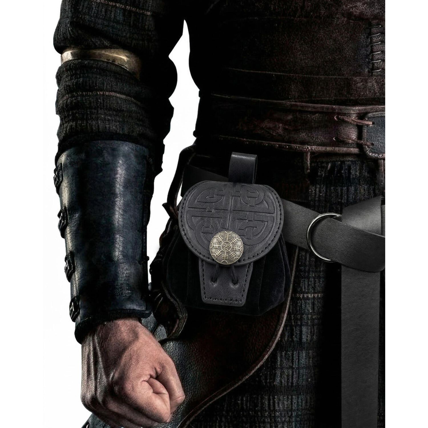 Bolso Medieval Para Cintur&oacute;n Con Broche N&oacute;rdico Vikingo image number 19.0