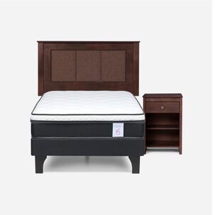 Cama Europea Rosen New Style 6 / 1.5 Plazas / Base Normal