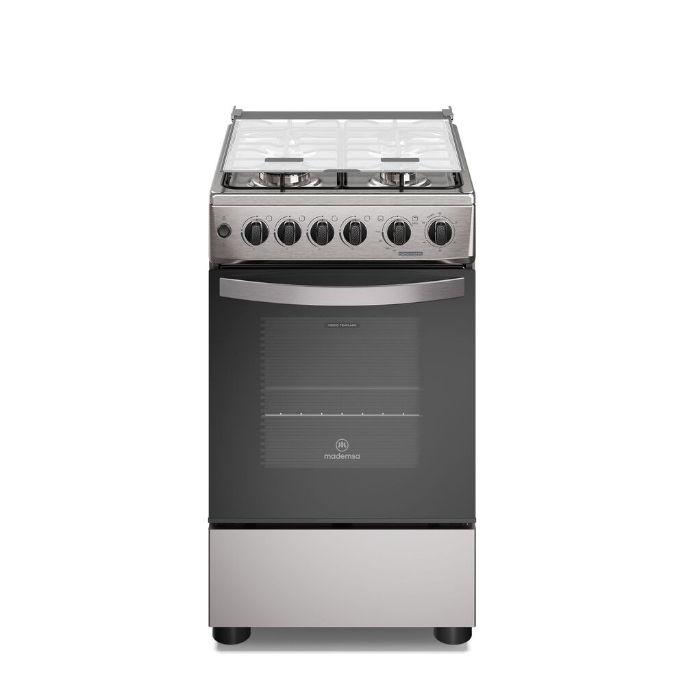 Cocina A Gas 4 Platos Horno Vapor Y Grill Fm4fsc Inox image number 0.0