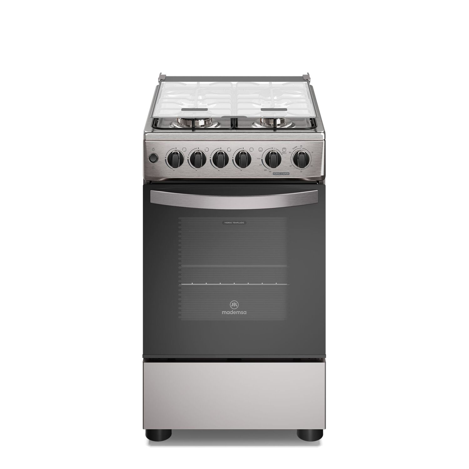 Cocina A Gas 4 Platos Horno Vapor Y Grill Fm4fsc Inox image number 0.0