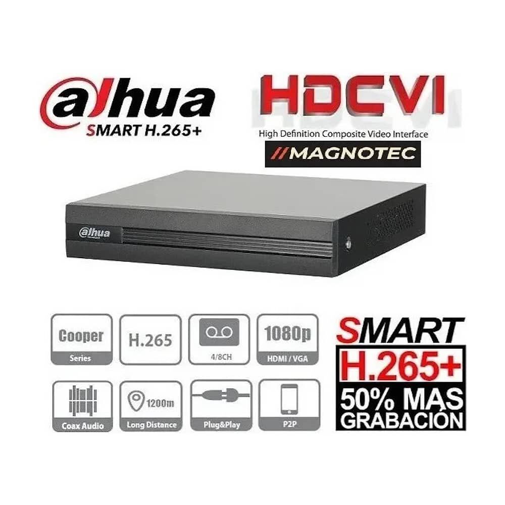 Kit Profesional Dahua Interior 8 Ch + 8 Cam 720p + 1tb image number 1.0