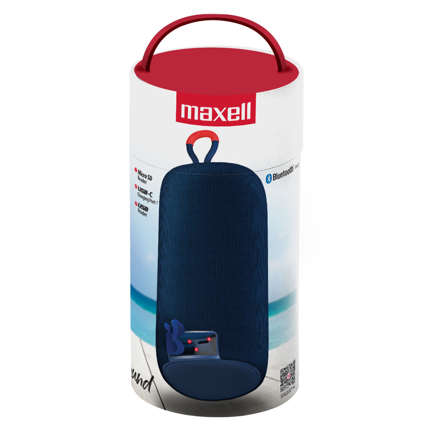Parlante Bluetooth Port&aacute;til Maxell Distrikt Tws 7 Hr Azul image number 2.0