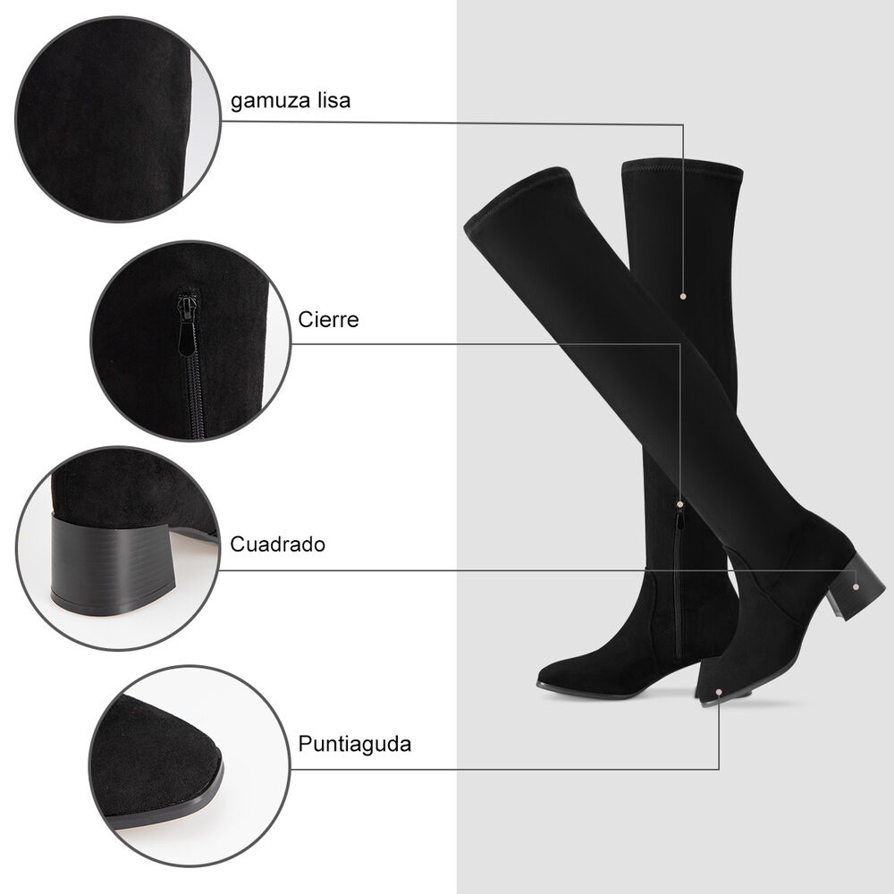 Bota Mujer Claudia Negro Weide image number 6.0