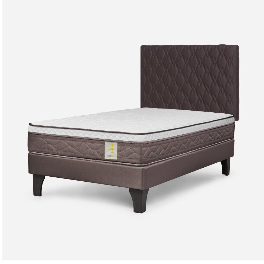 Cama Europea Rosen New Style 4 Plus / 1.5 Plazas / Base Normal + Respaldo image number 2.0