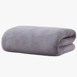 Toalla Extra Larga De Microfibra Gris
