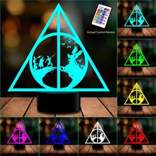 L&aacute;mpara 3d Leyenda Reliquias De La Muerte Harry Potter