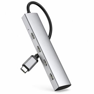 Hub Usb-c 3.2 De Aluminio Con 4 Puertos Usb-c De 10 Gbps