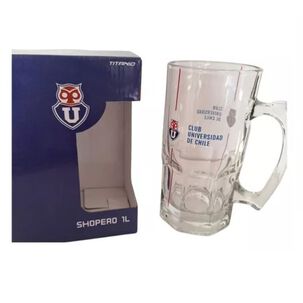 Vaso Cervecero Schopero U Chile 1 Litrode Vidrio