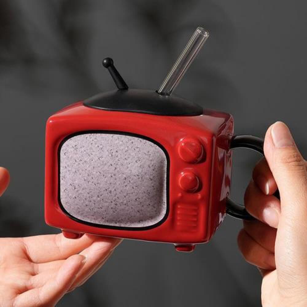 Tazón 3d Cerámica Tv Vintage Televisor Retro image number 5.0