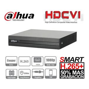 Dahua Xvr1b04 Dvr 4ch+1ch Ip | 1080n/h265+ | P2p/sata/hdcvi