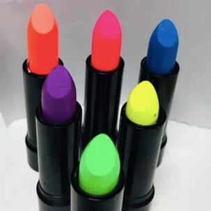 6 X L&aacute;piz Labial Colores Fl&uacute;or Glow Uv