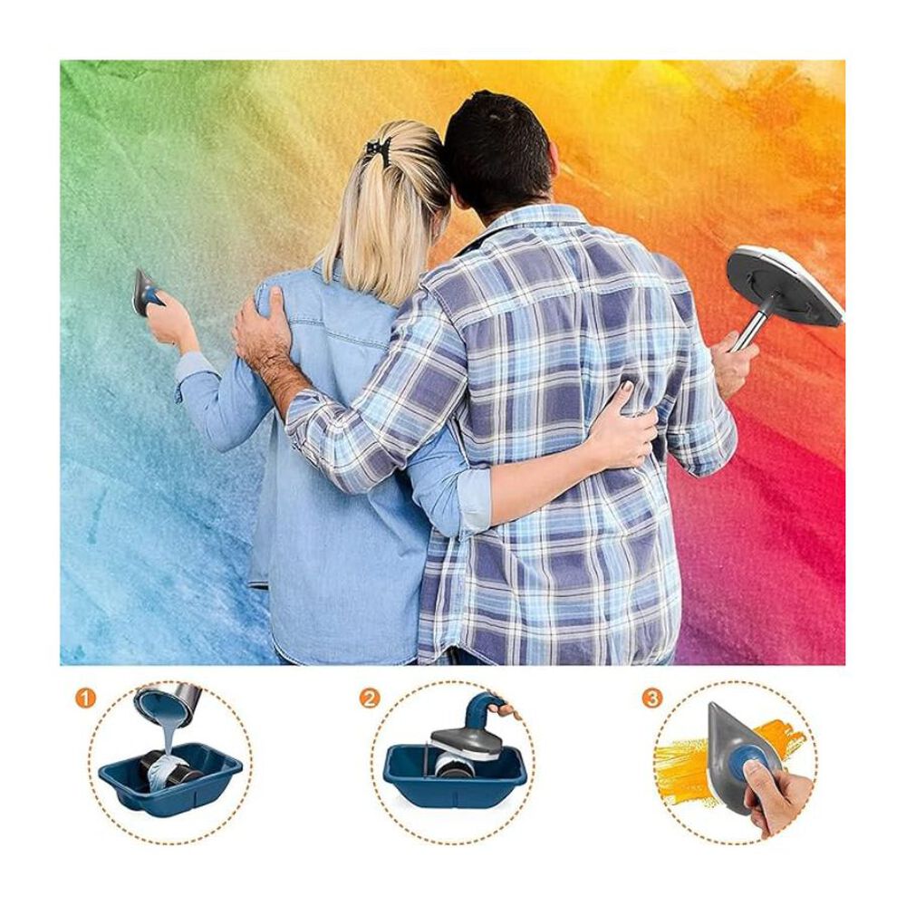 Set Rodillo Tipo V Rodillos Pintura Recargable Accesorios image number 1.0