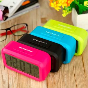 Reloj Despertador Digital Luz Lcd Temperatura