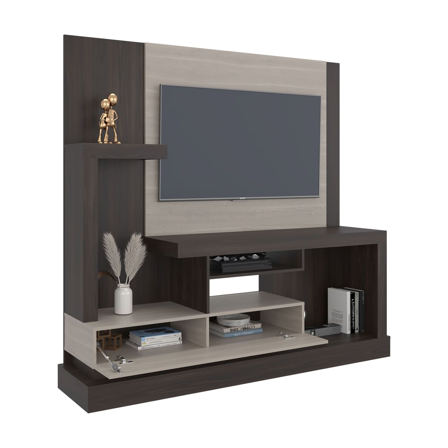 Estante Tv 55" 1 Puerta 180x172,2x41,5 Cm image number 2.0