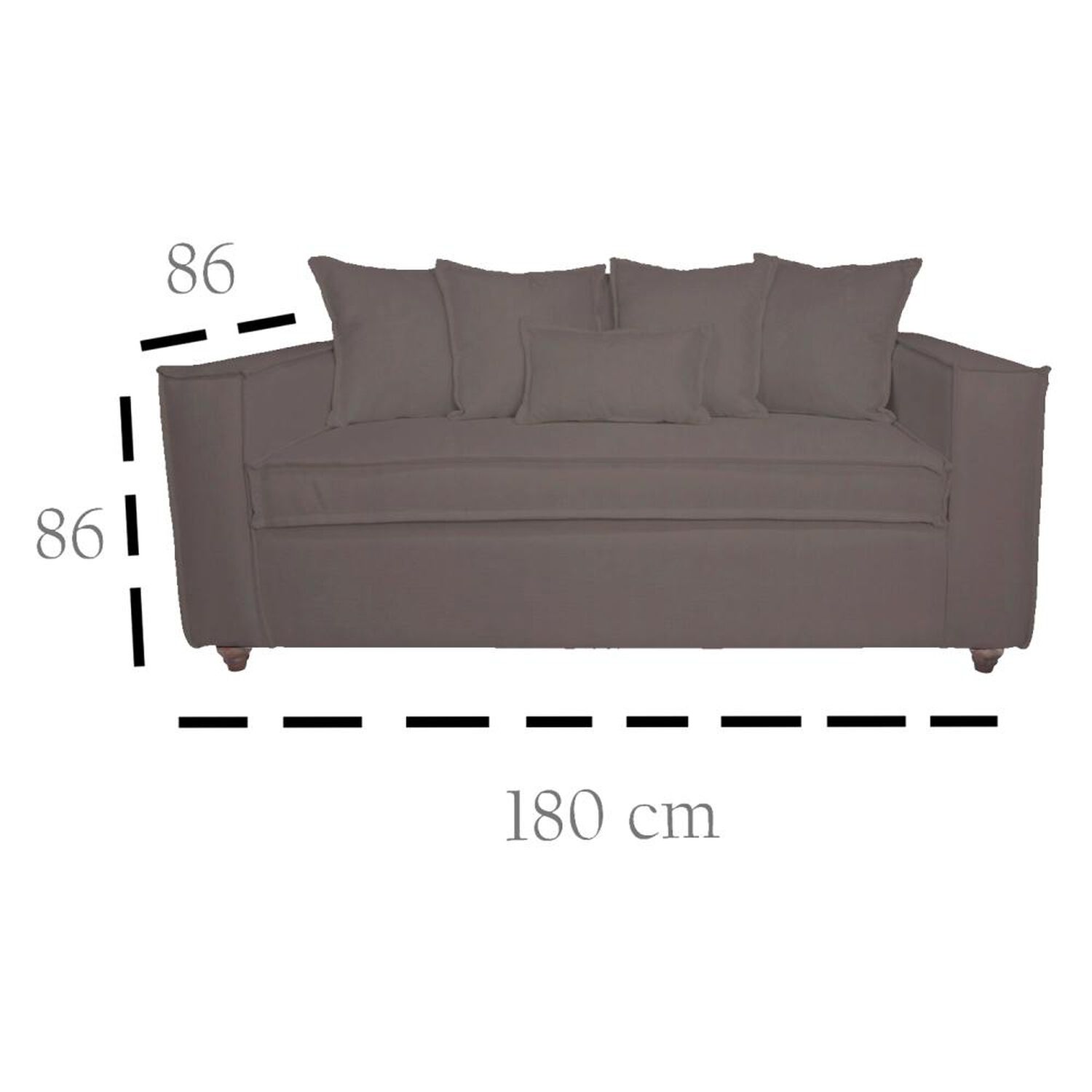 Juego De Living Sitial Home Baco / 5 Cuerpos + Cojines image number 2.0