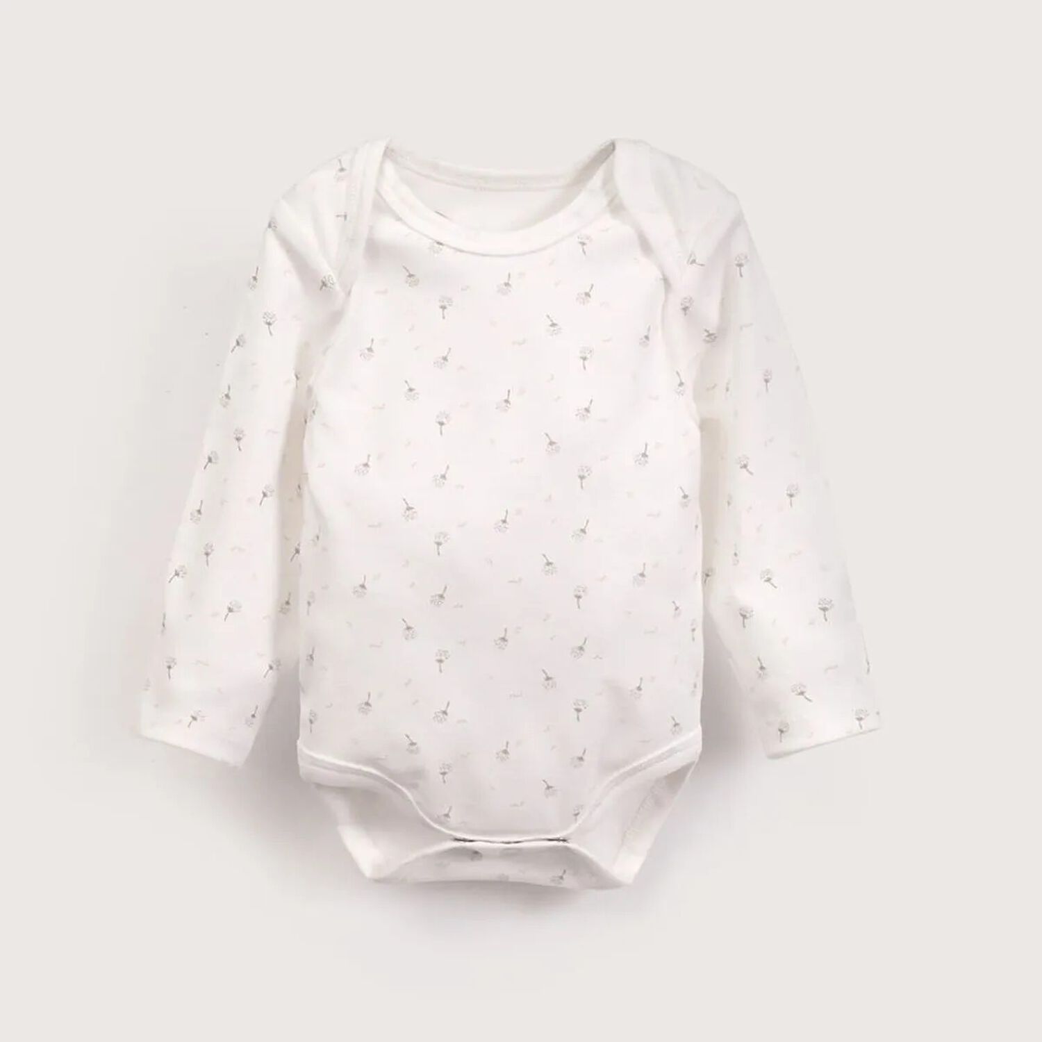 Tripack Bodies Manga Larga Flores Beb&eacute; Ni&ntilde;a 06 Meses Opaline image number 2.0