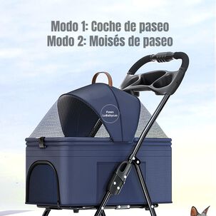 Coche Plegable 2 En 1 Para Mascotas Lubabycas Rosado