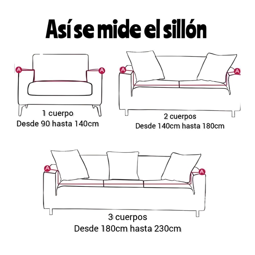 Funda Sof&aacute; 3 Cuerpos Texturizada Ajustable 6n3 image number 3.0