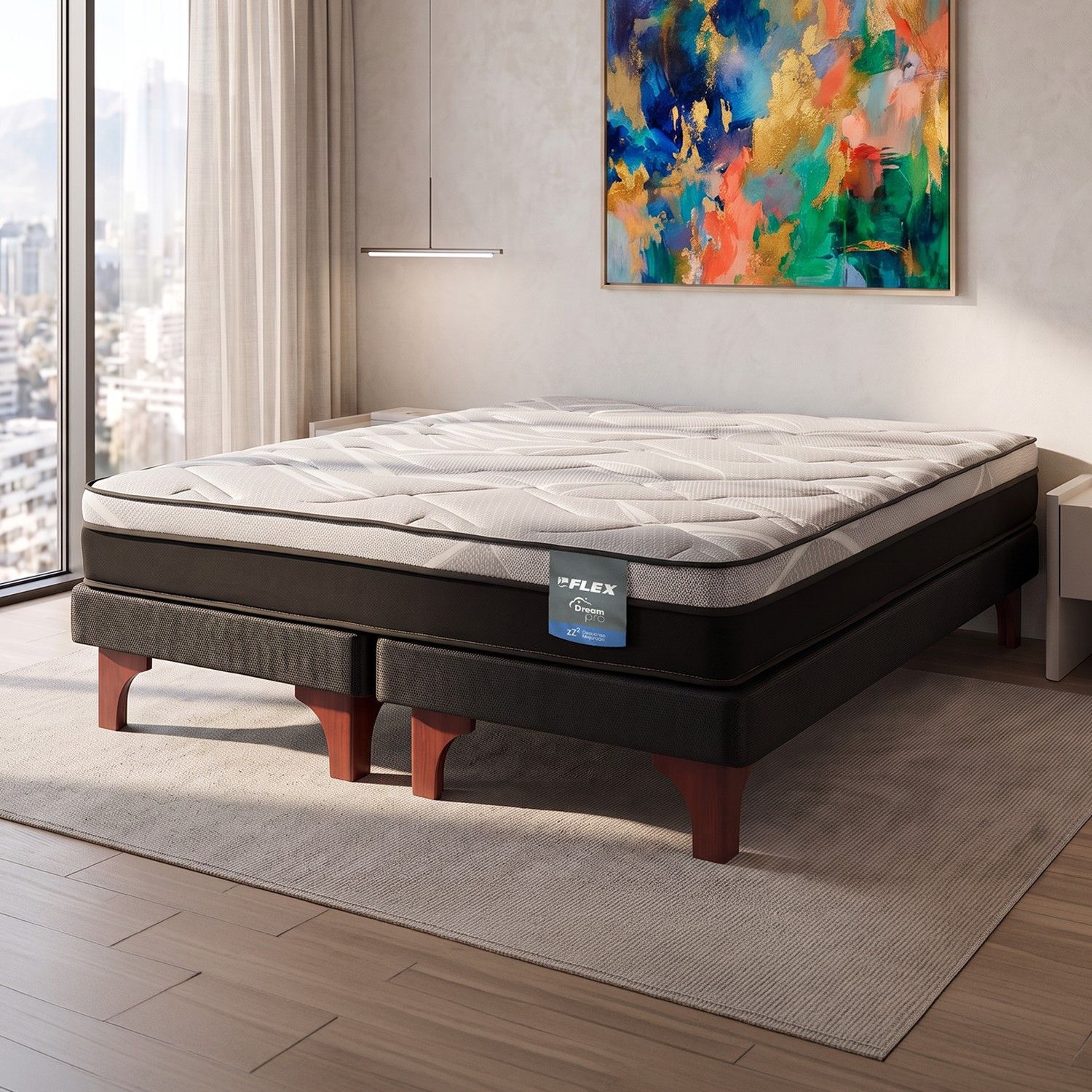 Cama Europea Flex Dream Pro / 2 Plazas image number 1.0