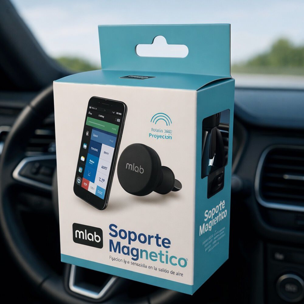 Soporte Magn&eacute;tico Universal Mlab Para Celular En Auto image number 2.0
