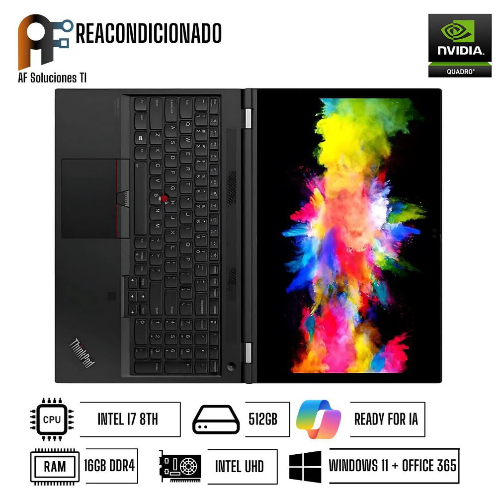 Notebook Lenovo P50 Performance Windows 11 - Office365 Reacondicionado image number 0.0