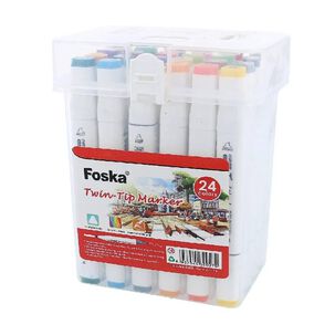 Set 24 Marcadores Doble Punta Colores