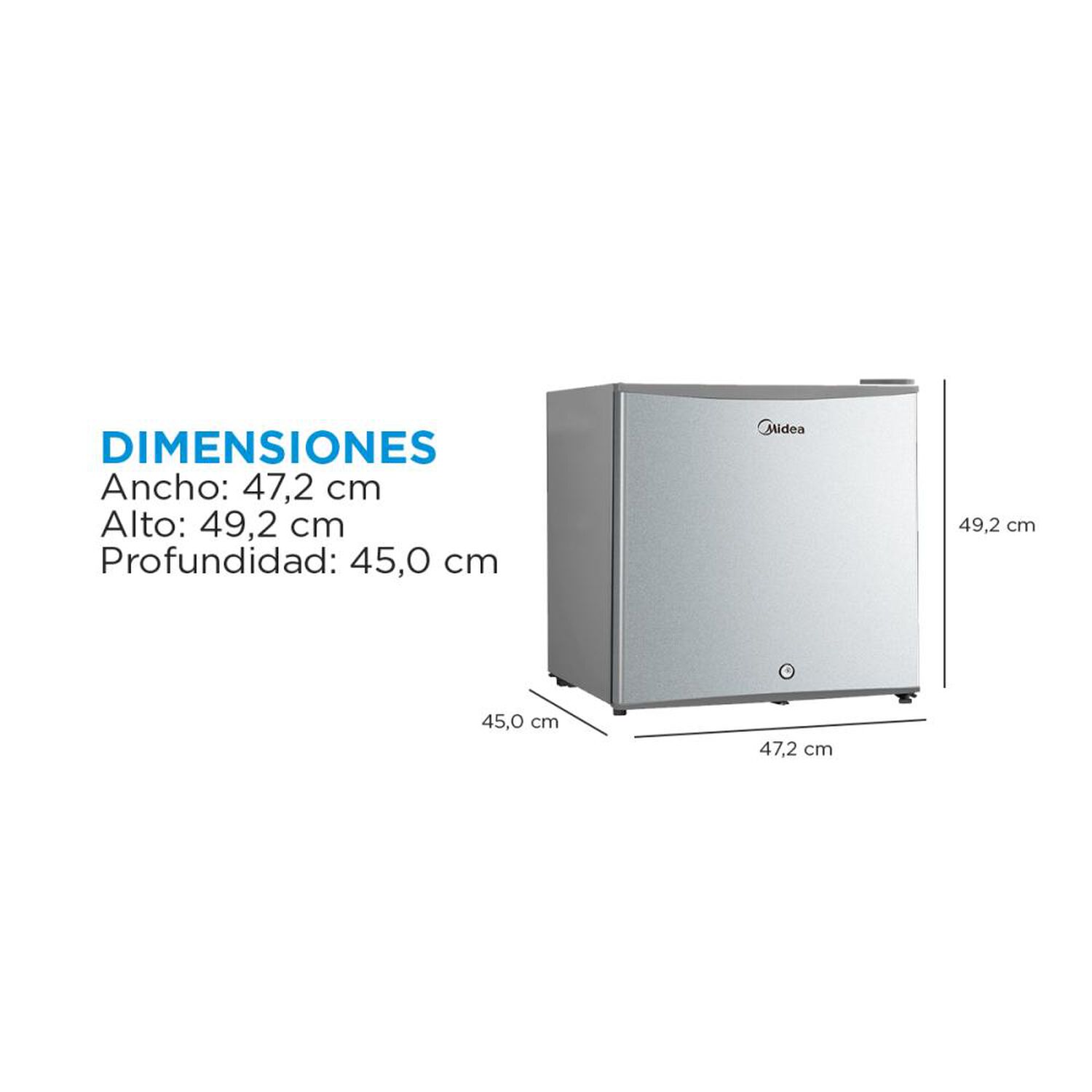 Frigobar Midea MDRD86FGE50 / Fr&iacute;o Directo / 43 Litros / F image number 3.0