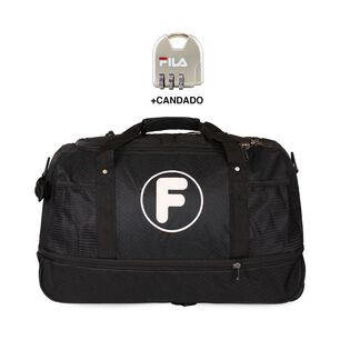 Bolso Mochila Con Ruedas Goliat Negro + Candado Fila