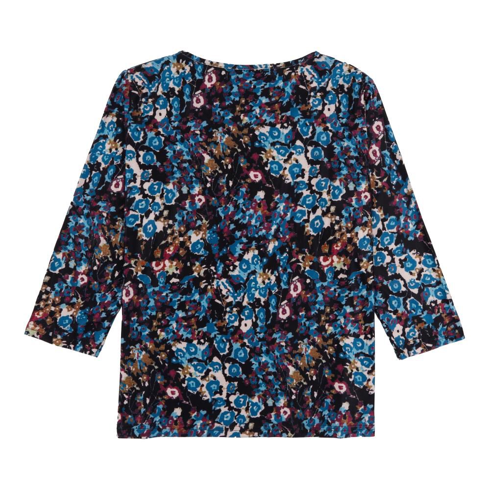 Polera Full Print Manga Larga Cuello Redondo Mujer Lesage image number 1.0