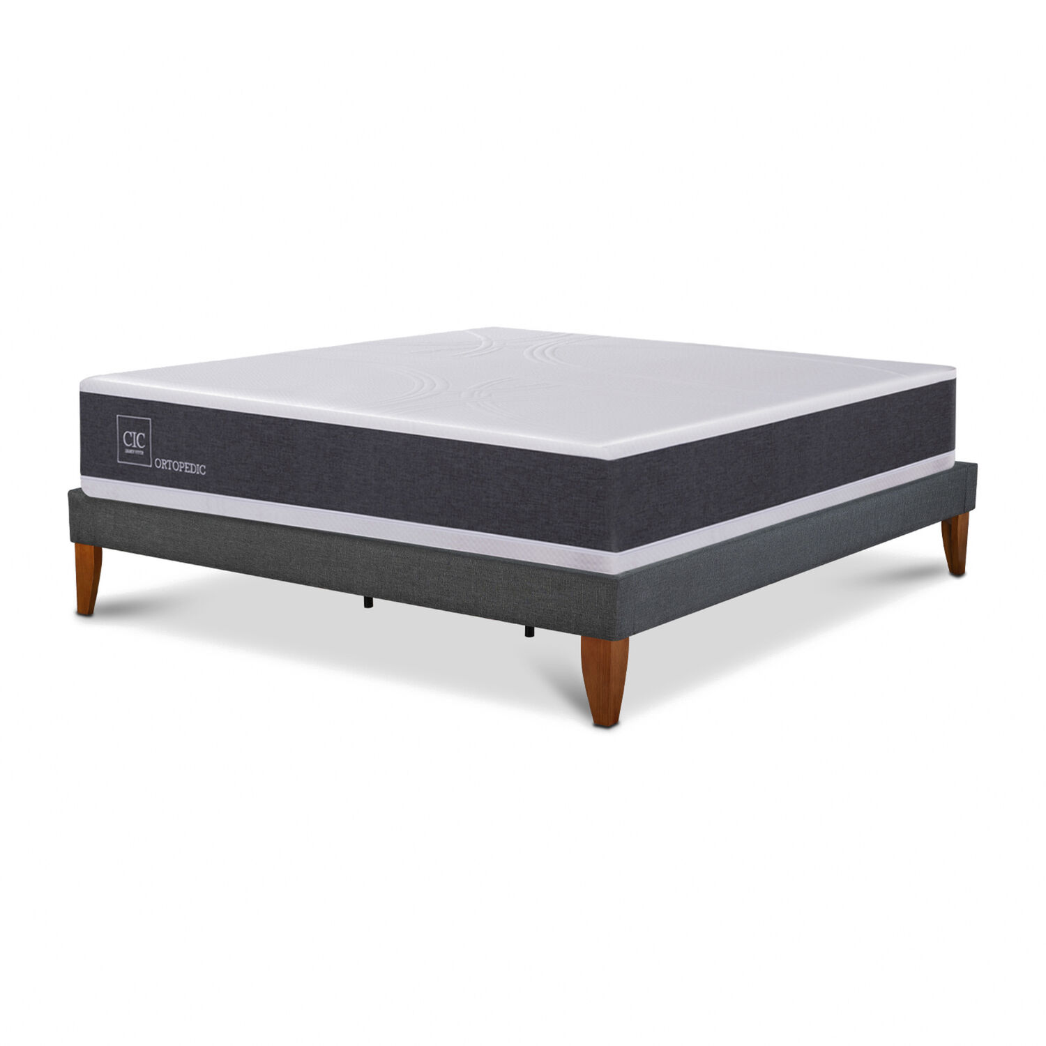 Cama Europea Cic New Ortopedic / 2 Plazas / Base Curve image number 1.0