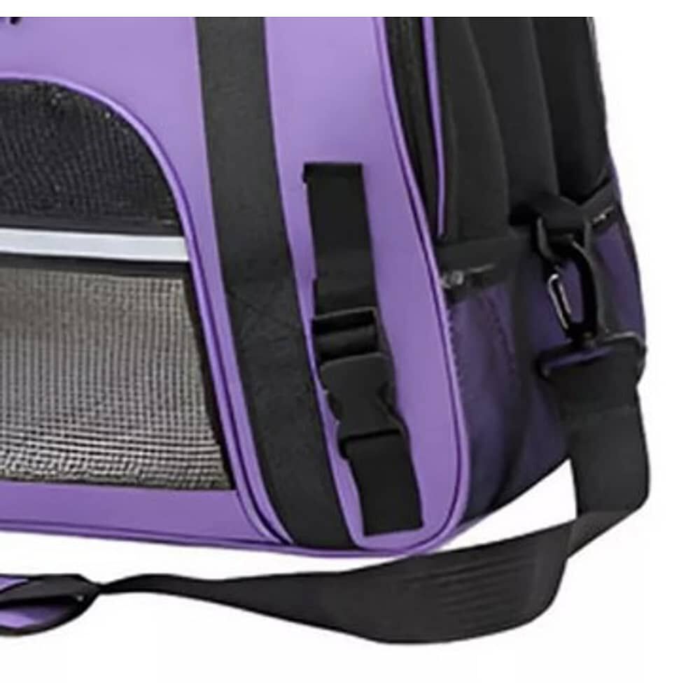 Bolso Transportador Mascota Gato Perros Peque&ntilde;os - Purpura image number 2.0