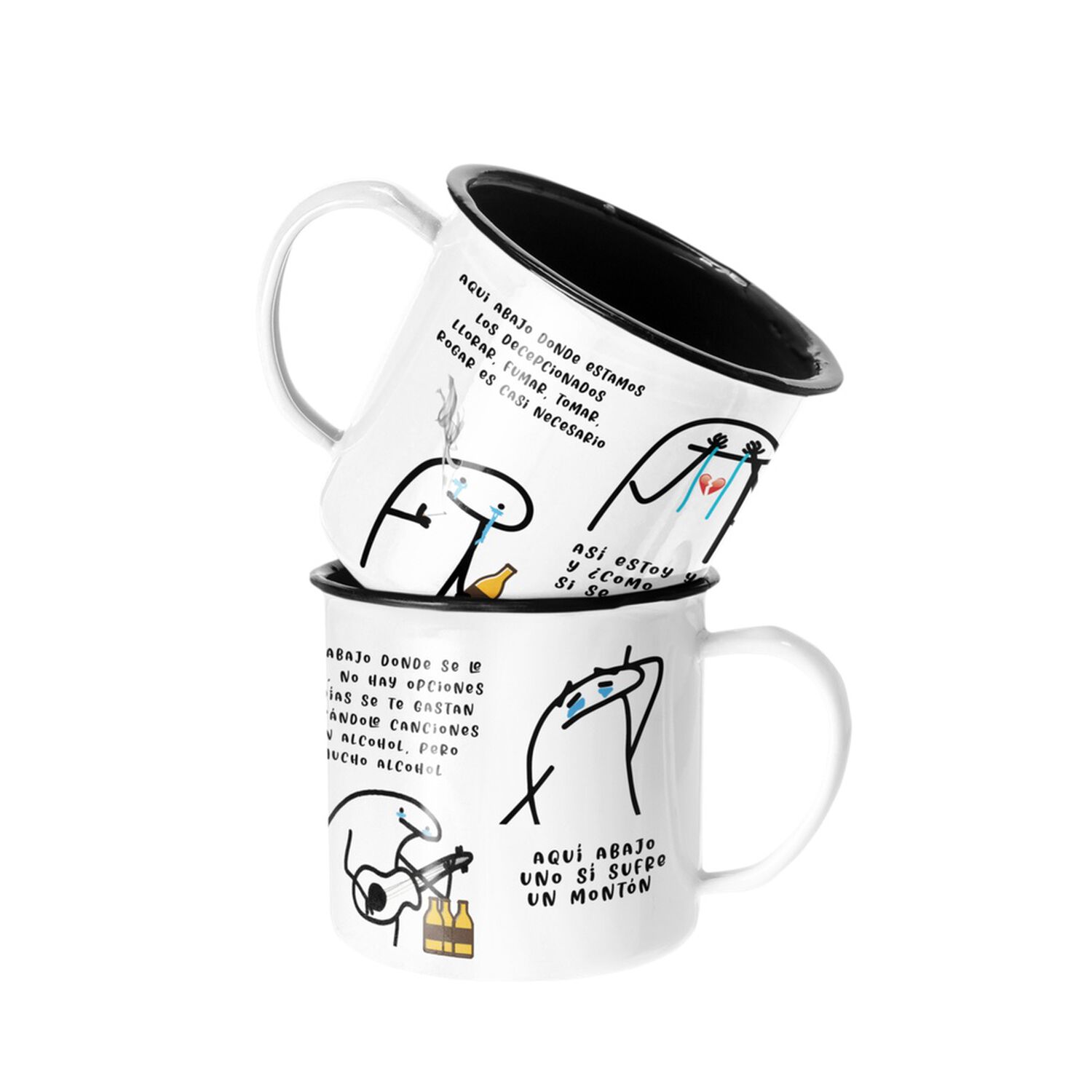 Taza Enlozada Lechera Christian Nodal Aqu&iacute; Abajo image number 0.0