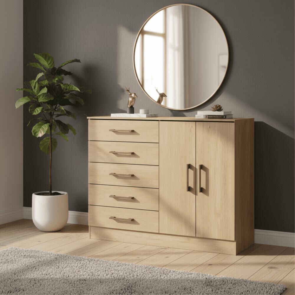 C&oacute;moda Exit C&oacute;moda C&oacute;moda 5r / 2 Puertas / 5 Cajones image number 2.0