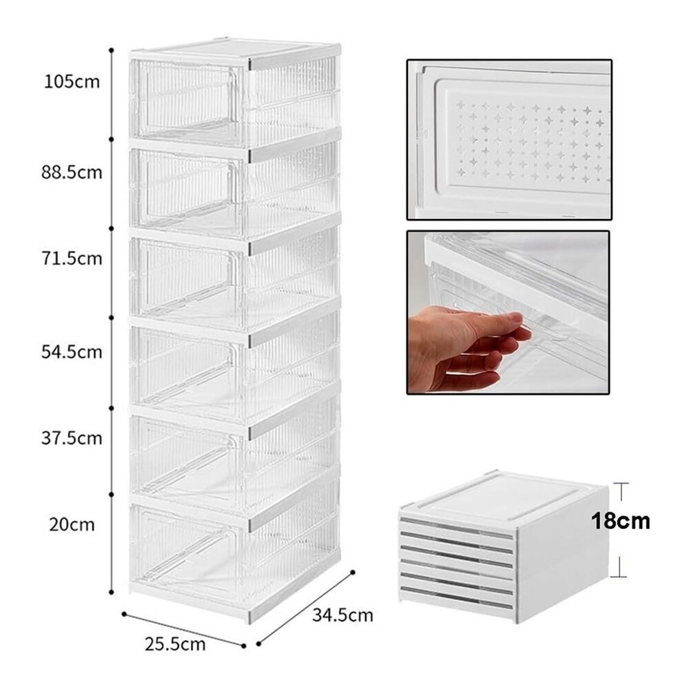 Estante Organizador Zapatero 6 Niveles 25.5x34.5x105cm image number 2.0