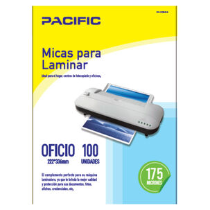 100 Laminas Micas Termolaminadora Oficio 175 Micrones - Ps
