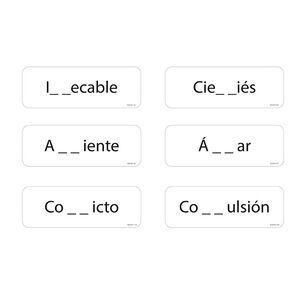 L&aacute;minas Claves Ortogr&aacute;ficas