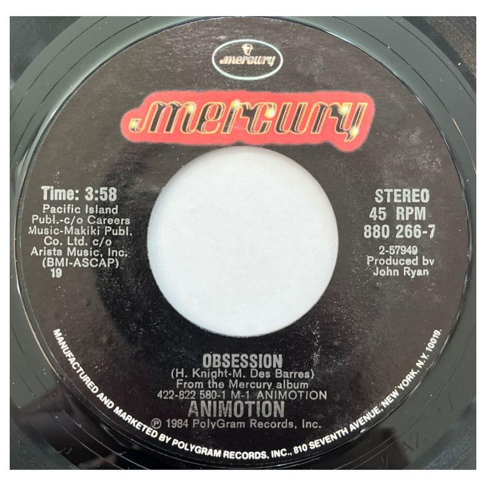 Animotion - Obsession | 7" Single Vinilo Usado image number 2.0