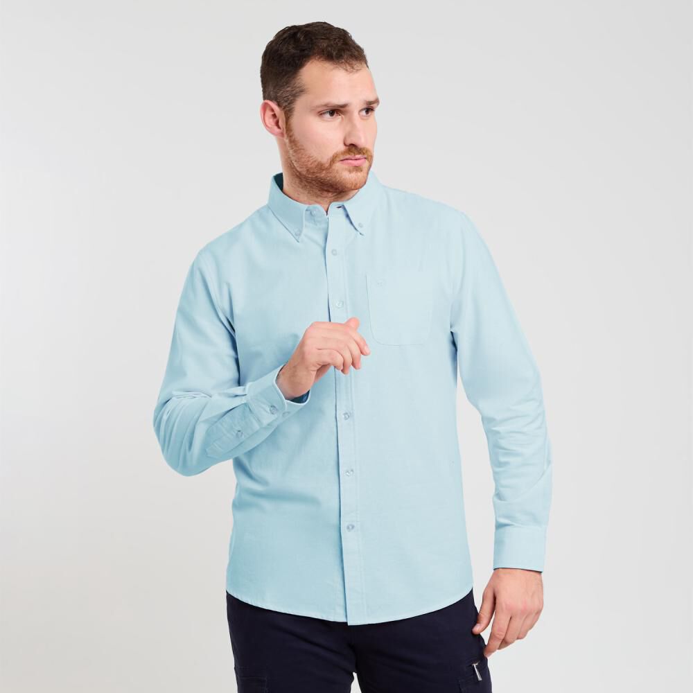 Camisa Lisa Regular Manga Larga Hombre Peroe image number 0.0