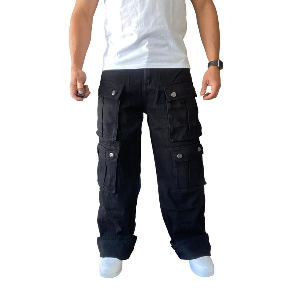 Jeans Di&aacute;bolo Cargo Ancho Wide Leg Hombre image number 0.0
