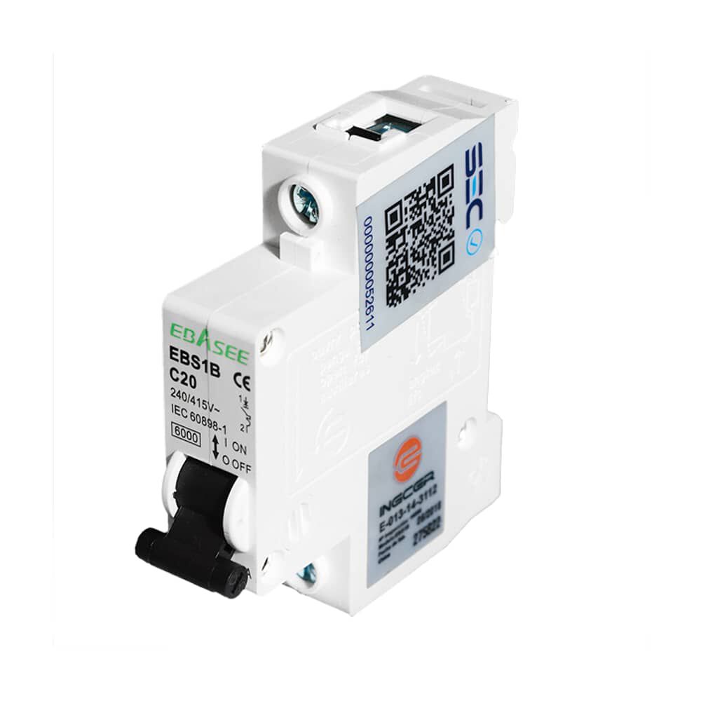 Interruptor Autom&aacute;tico Monof&aacute;sico C De 20a 6ka image number 0.0