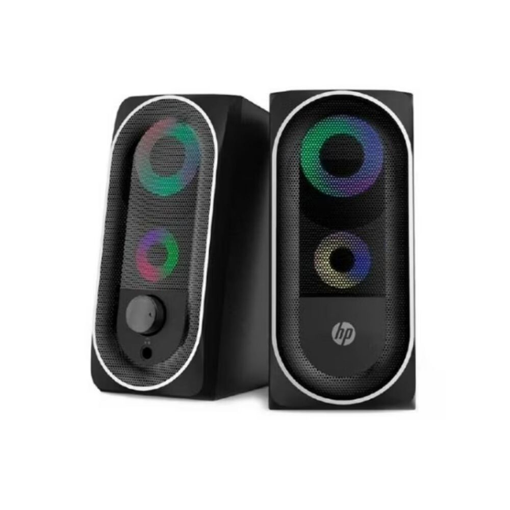 Parlantes Gamer Rgb Para Pc Negro Dhe-6001 image number 2.0
