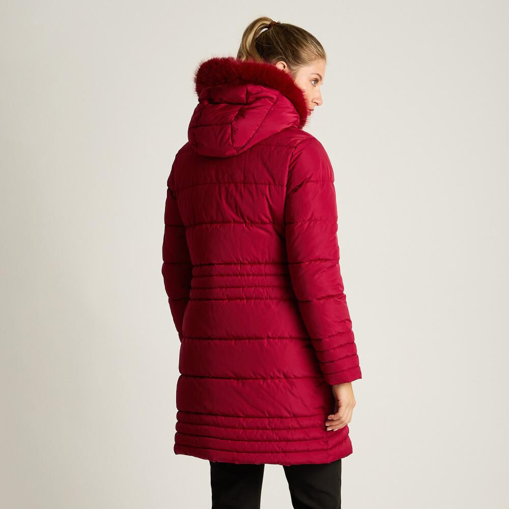 Parka Con Capucha Con Pelos Mujer Lorenzo Di Pontti image number 2.0