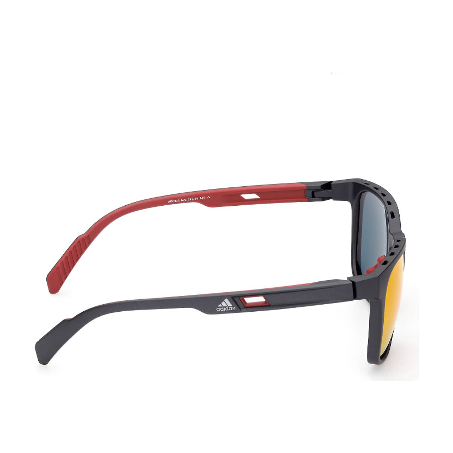 Lentes De Sol Matte Black Espejados Adidas Sport image number 6.0