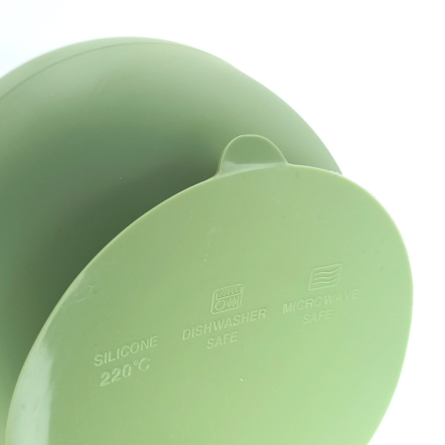 Plato Silicona Con Cuchara Verde Oliva image number 5.0