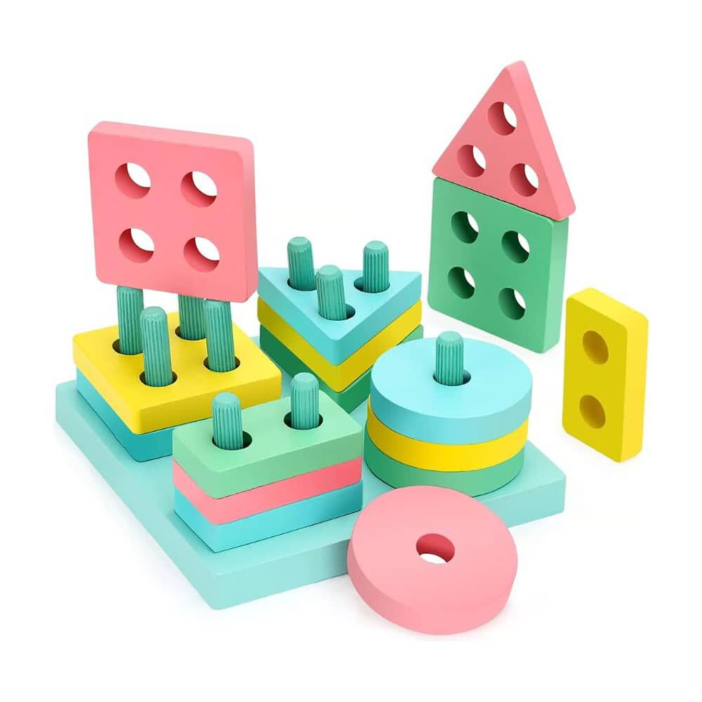 Juguete Didactico Construccion Bloques Apilables image number 1.0