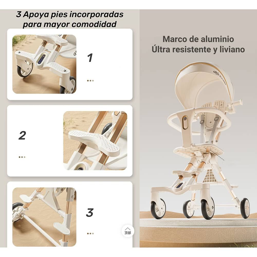 Coche De Paseo &Uacute;ltra Compacto Lubabycas Negro image number 4.0