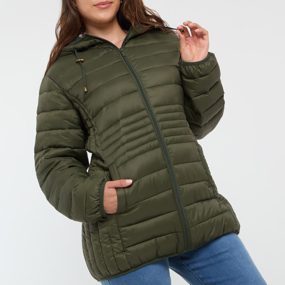 Parka Lisa Regular Cuello Alto Con Capucha Mujer Sexy Large image number 4.0