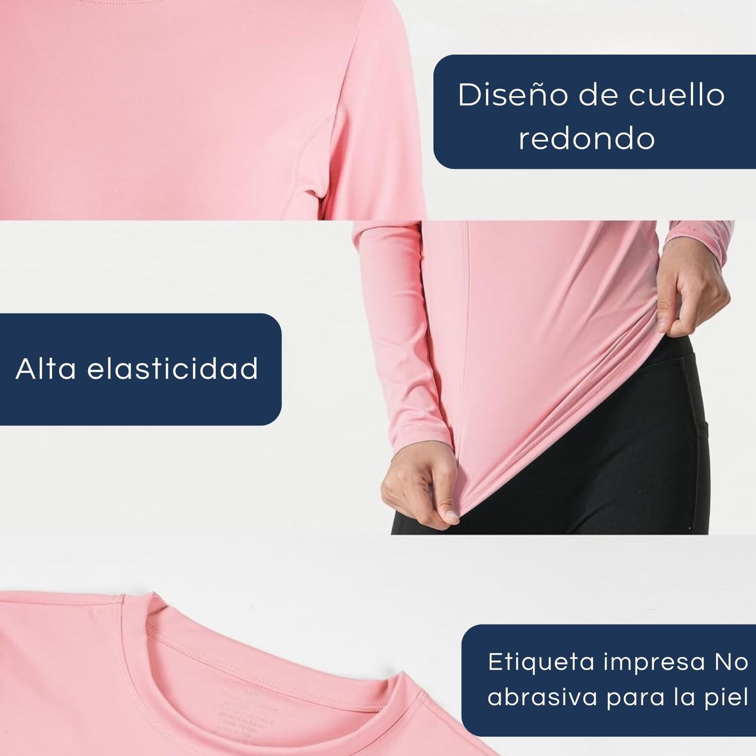 Pack 6 Camisetas Bamb&uacute; Ni&ntilde;a Manga Larga Primera Capa image number 3.0