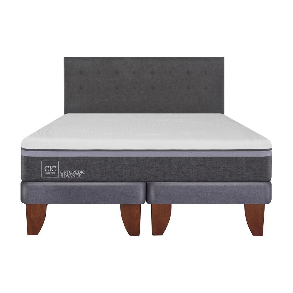 Cama Europea Cic Ortopedic Advance / King / Base Dividida + Respaldo image number 0.0